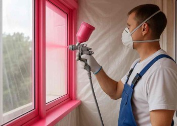 Покраска алюминиевых лоджий